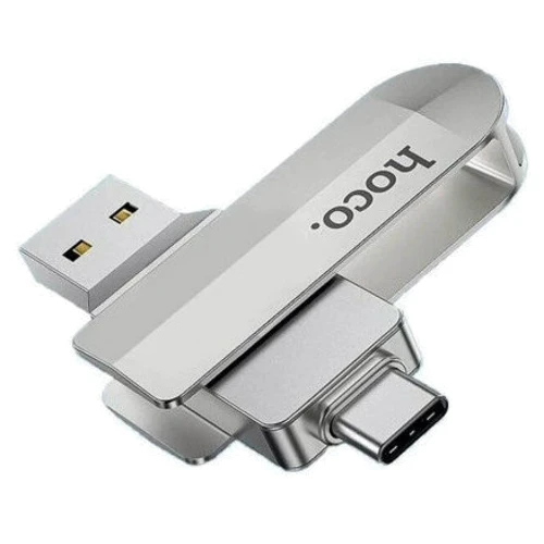 USB-флешка Hoco 32GB UD10 Wise USB 3.0/Type-C Silver: Стандарт USB USB Type-C / USB 3.2