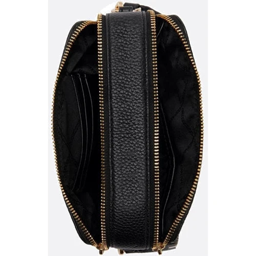 Женская сумка кросс боди Michael Kors Jet Set черная (32S3GJ6C1L001): Тип ручки С широким ремнем, Короткая ручка, Плечевой ремень, На цепочке