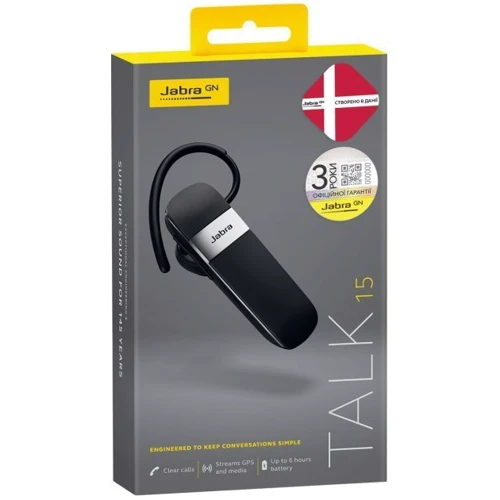 Наушники Jabra Talk 15 Bluetooth Headset (100-92200900-60): Назначение Для водителя