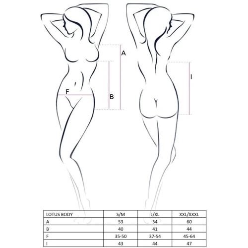 Изысканное боди Passion LOTUS BODY cream L/XL