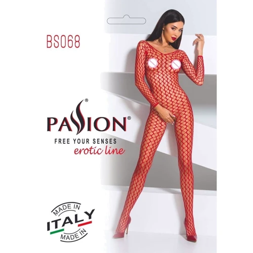 Бодистокинг Passion BS068 red