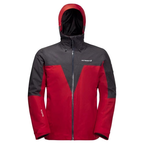Куртка Jack Wolfskin 3 в 1 DNA Rhapsody 3 in1 M 1114721-2102 48 красная зимняя с капюшоном