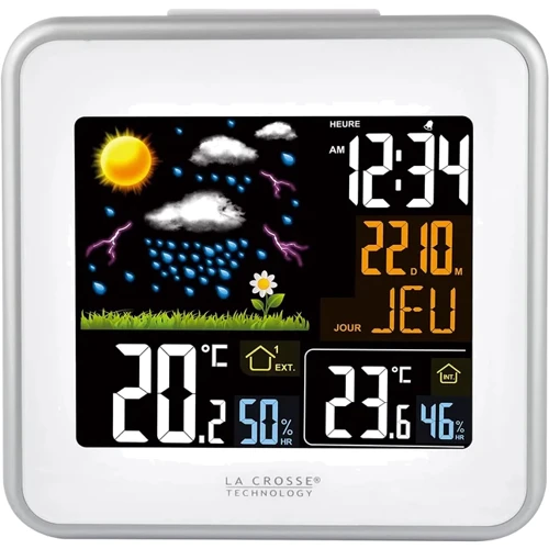 Метеостанция La Crosse WS6821A White: Метео измерения Точка росы, Внутренняя температура, Внутренняя влажность, Внешняя температура, Внешняя влажность, Атмосферное давление
