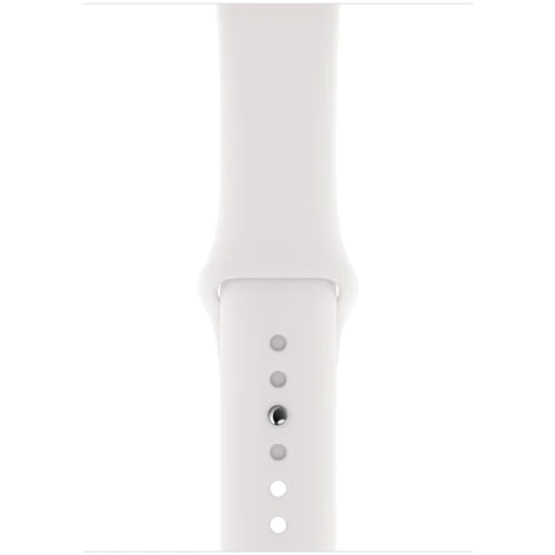 Apple Watch Series 5 44mm Silver Aluminium Case with White Sport Band (MWVD2) Approved Витринный образец: Причина уценки Активированы, витринный образец, хорошее состояние, комплектация полная: коробка, зарядка, часы