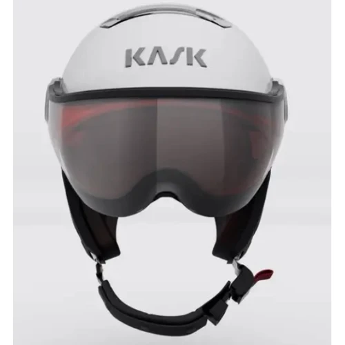 Гірськолижний шолом KASK (SHE00060) CHROME VISOR 2025 white/silver 55 (8057099329255)