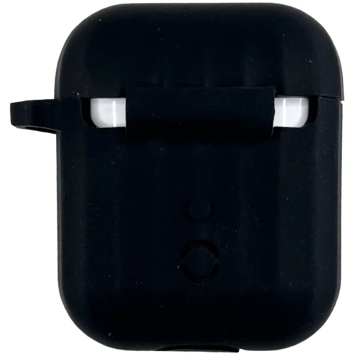 Защитный чехол для наушников Airpods 2 HOCO silicone case black (P) фото 3