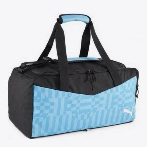Сумка Puma individualRISE Small Bag 26L черно-голубая Уни 47х23х24 см (079912-05)