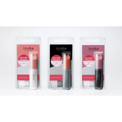Вибратор-помада IROHA STICK White