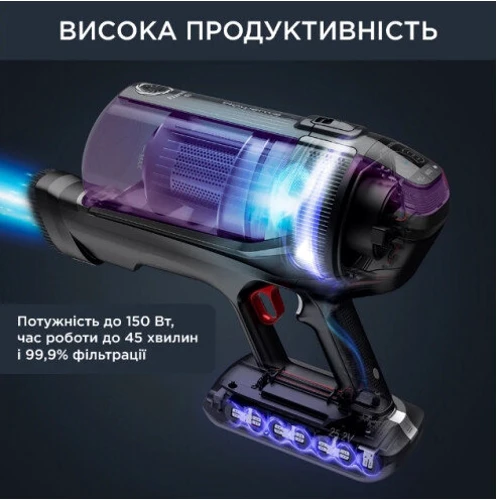 Пылесос Rowenta RH98A0WO X-Force Flex 12.60 Auto Allergy : Тип пылесоса ручной (вертикальный)