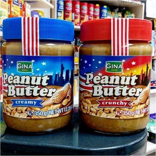Арахісова паста Gunz Gina Peanut Butter Crunchy 350 г (WT2451): Вага нетто 350 г