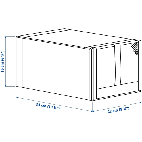 Коробка для взуття ІКЕА SKUBB 22х34х16 см (80400004)