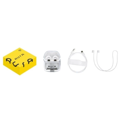Наушники AURA 6 White (TWSA6W): Тип крепления без креплений