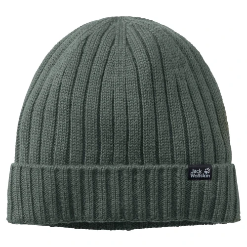 Шапка Jack Wolfskin Stormlock Rip Knit Cap зеленая (1907121_4311)