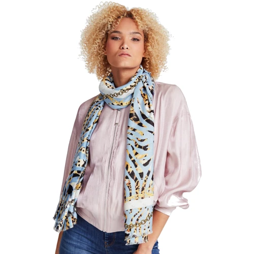 Жіночий шарф Guess Printed Scarf блакитний (AW8421MOD03-DEN): Стать жіночий