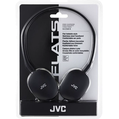 Навушники JVC HA-S160 Black: Тип конструкції накладные