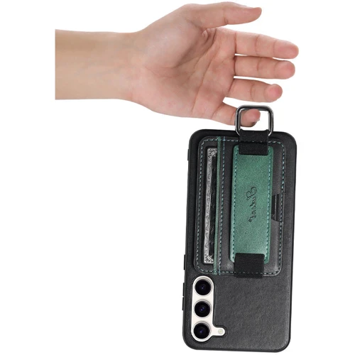 Чехол для телефонов Epik Leather Case Wallet and Straps Black for Samsung S926 Galaxy S24 Plus фото 7