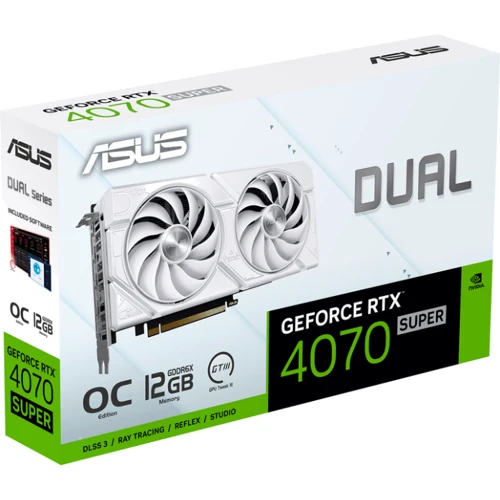 Відеокарта ASUS Dual GeForce RTX 4070 SUPER EVO White OC Edition 12GB GDDR6X (DUAL-RTX4070S-O12G-EVO-WHITE) фото 10