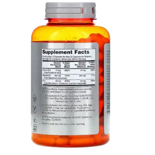 Послетренировочный комплекс Now Foods ZMA 180 капсул: Тип Комплекс после тренировки