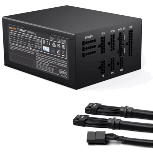 Блок питания be quiet! Straight Power 12 1200W (BN339): Модульные (съемные) кабеля Есть