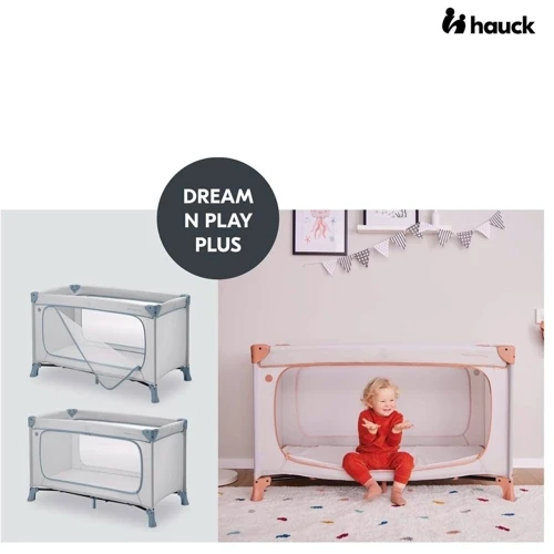 Детский манеж-кроватка Hauck Dream N Play Plus Dusty Blue (60098-6)