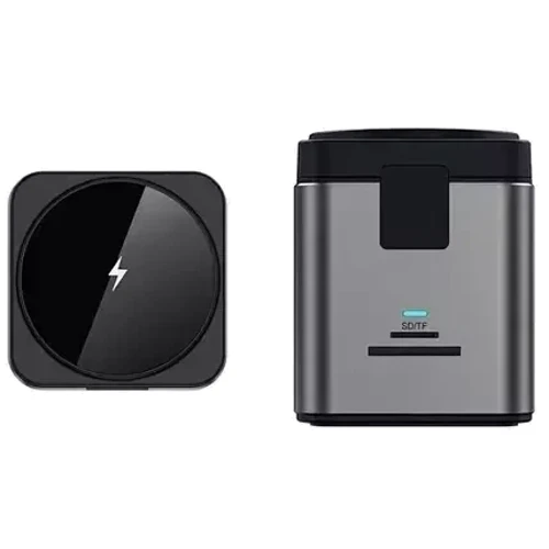 Зарядное устройство WIWU Wireless Charger Wi-W025 Cube 9in1 Gray: Особенности Power Delivery (PD), Для Apple Watch, Быстрая зарядка, USB-C, MagSafe