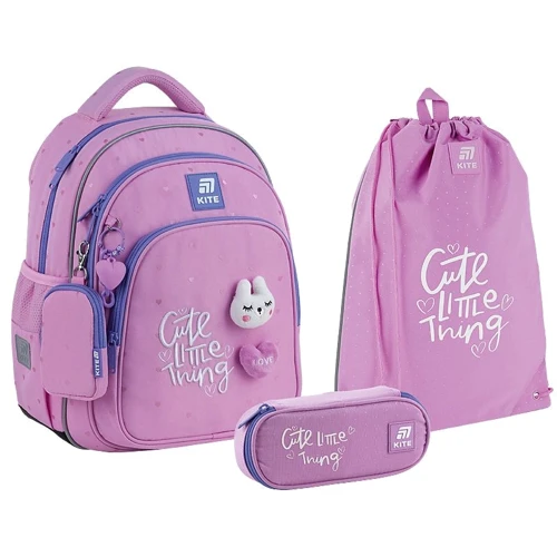 Набор Kite рюкзак + пенал + сумка для обуви 763S Cute (SET_K25-763S-1)
