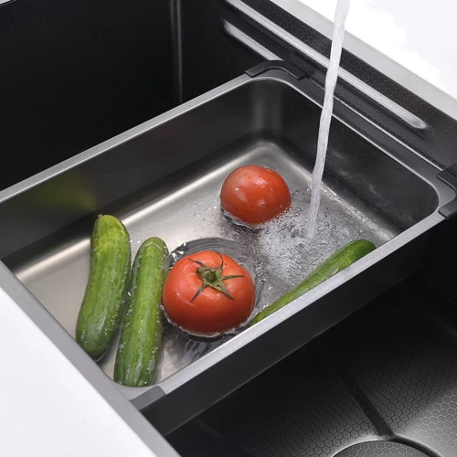 Кухонная мойка Lefton Single Bowl Honeycomb Embossed Anti-scratch Kitchen Sink-KS2201 Grey: Количество чаш 1