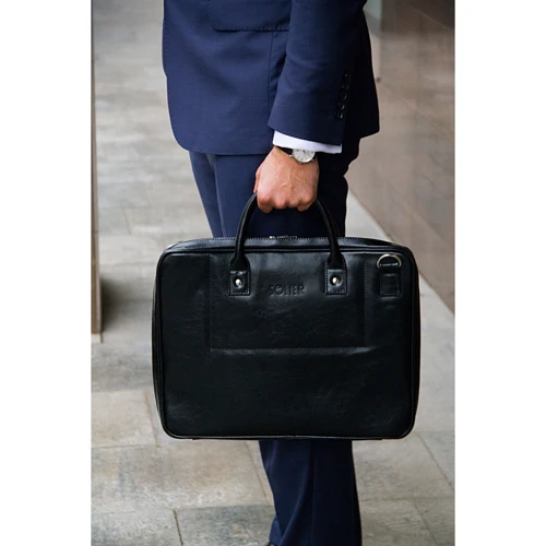 Solier BELFAST Leather Bag Black (SL21Black) for MacBook Pro 15": Цвет черный (Black)