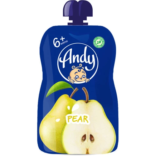 Пюре Andy Груша пауч 90 г  (4813163003438)