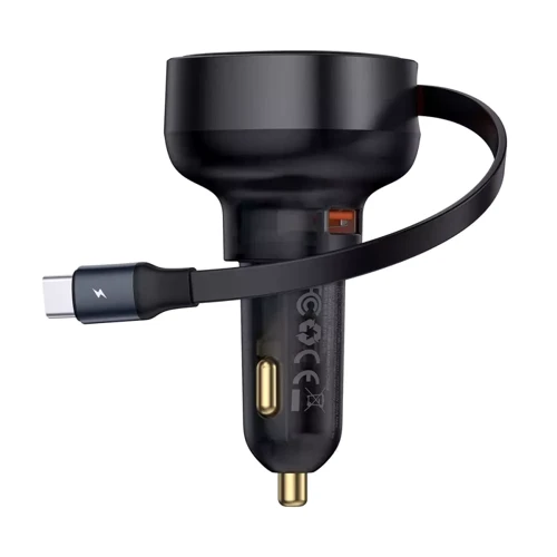 Зарядное устройство Baseus Car Charger USB Enjoyment Pro with Cable 60W Black (C00057800111-00)
