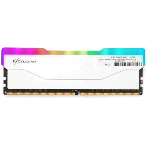 

Exceleram 16 Gb DDR4 2666 MHz Rgb X2 Series White (ERX2W416269C)