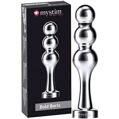 Металлическое дилдо Mystim Bold Boris для электростимулятора, диаметр 3,2см