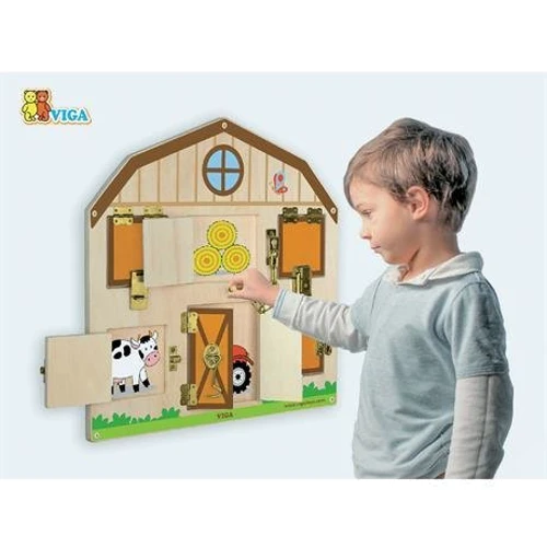 Бізіборд Viga Toys Будиночок на фермі (51627)