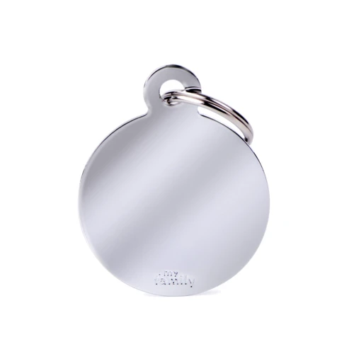 Адресник My Family Basic Chrome Кружок большой хром (8055960251711)