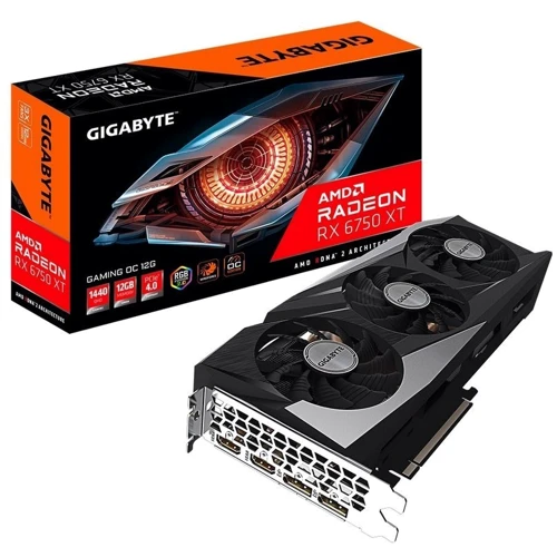 Видеокарта Gigabyte Radeon RX 6750 XT 12Gb GAMING OC (GV-R675XTGAMING OC-12GD)