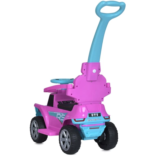 Детский электромобиль-толокар 2в1 Bambi розовый (M 5764EBLR-8)