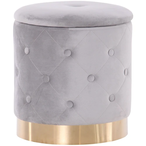 Пуф AMF Janett Grey / Golden Chrom (547486)