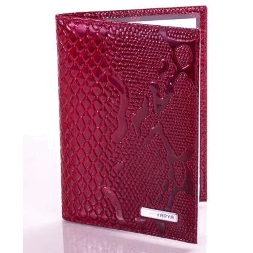 Женская обложка для документов Karya красная (SHI0428-1ZM) фото 6