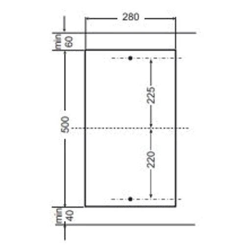 Варочная поверхность Hansa BHGI310101: Размеры для встраивания (ШxГ) 27x49 см