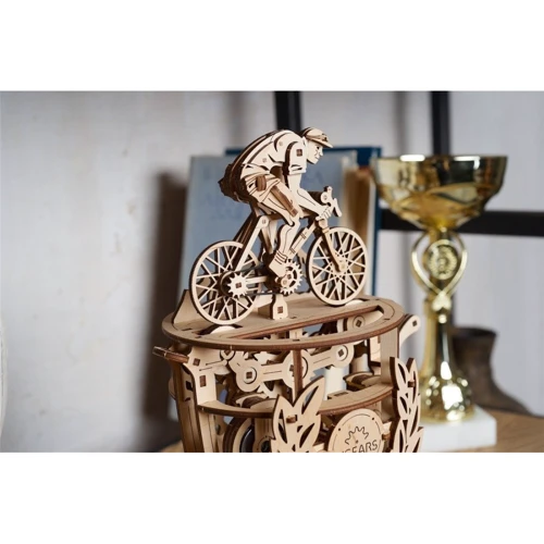 Механічний 3D пазл UGEARS Автоматон Велосипедист (70148)