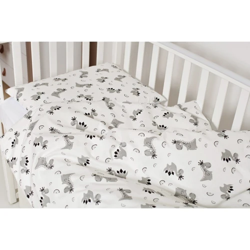 Комплект постельного белья Twins Premium Glamour Limited Dino серый (3064-PGNEWZ-010)