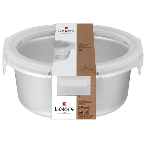 Ємність для зберігання Bergner Go Lovers 690 мл (BG-36315-GY)