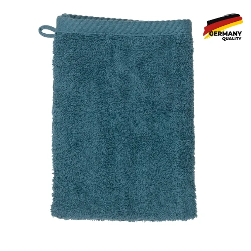 Полотенце KELA Ladessa рукавичка для лица бирюзово-синее 15х21 см (23198): Тип полотенце-рукавица