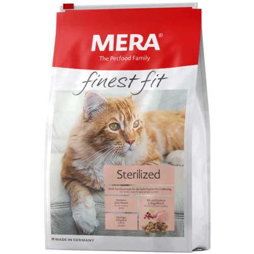 Сухой корм Mera Finest Fit Sterilized для стерилизованных кошек с курицей и индейкой 10 кг (034045)