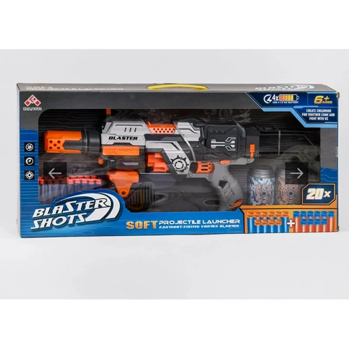 Автомат на батарейках 20 мягких патронов на присоске (SB 551): Производитель Noname