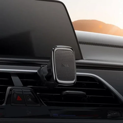 Держатель Hoco Car Holder Air Vent Magnetic CA106 Black Metal Gray фото 6