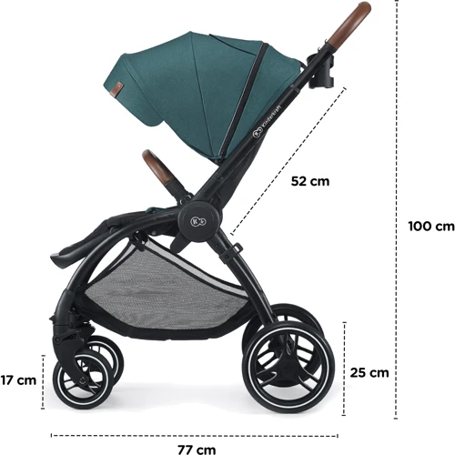 Универсальная коляска 2 в 1 Kinderkraft Evolution Cocoon Midnight Green (KKWEVCOGBL2000) фото 8