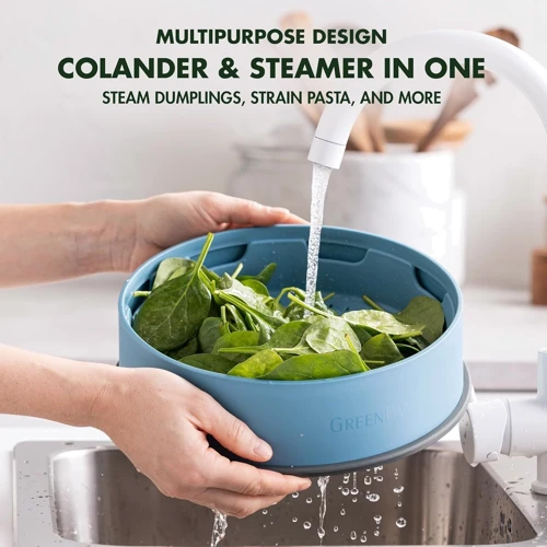 Вставка-пароварка GreenPan Steam 24 см блакитний (CC006630-001)