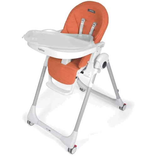Стільчик для годування Peg-Perego Prima Pappa Follow Me Wonder Orange помаранчевий плямостійкий (IH01000000WD48) фото 15