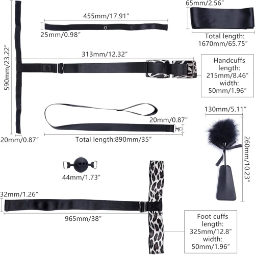 БДСМ-набор LOCKINK YEAHWOW Armbinder Restraint Set Black